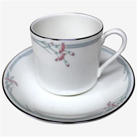 Royal Doulton Carnation Flat Demitasse Cup And Saucer Ruby Lane