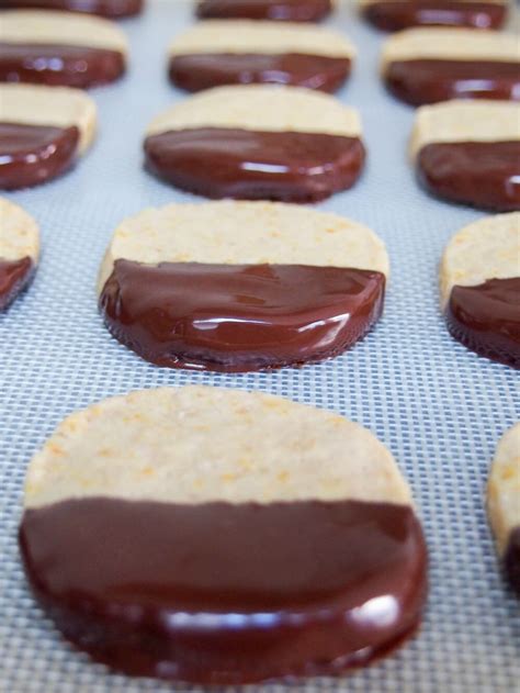 Chocolate Orange Shortbread Cookies Carolines Cooking