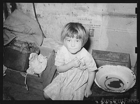 Little Girl In Shack Home In Camp Near Mays Avenue