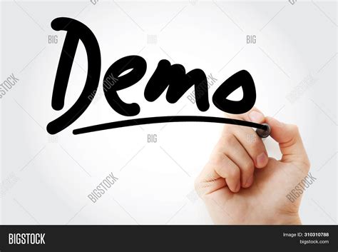 Demo Text Marker, Image & Photo (Free Trial) | Bigstock