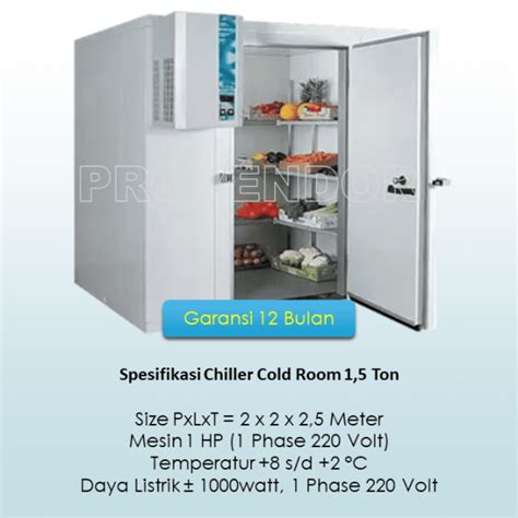 Chiller Cold Room Ton Harga Jual