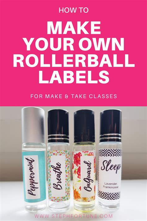 How To Make Your Own Diy Essential Oil Rollerball Labels Artofit