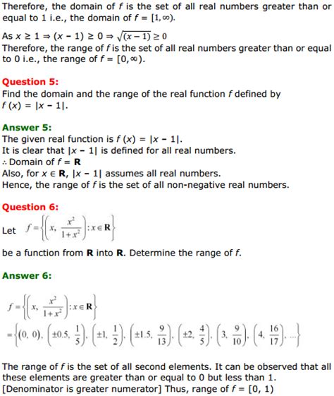 Ncert Solutions For Class Maths Chapter Relations And Functions