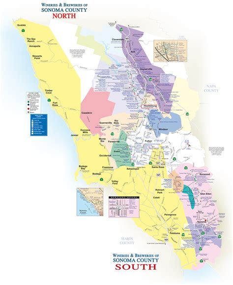 Map Of Wineries In Sonoma County California - Printable Maps