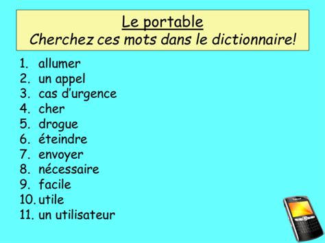 New technology: French lesson, vocabulary | Teaching Resources