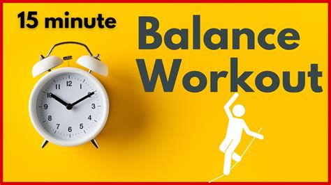 Minute Balance Workout In Real Time Youtube