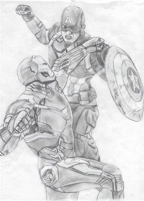 IronMan vs Captain America by Chinowifi on DeviantArt