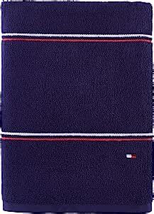 Tommy Hilfiger Th Serviette De Bain Moderne Am Ricaine Double Rayure