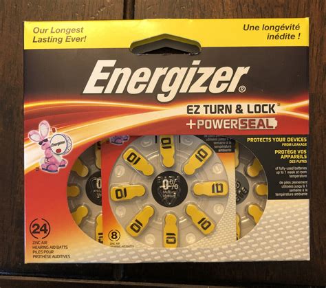 Energizer Hearing Aid Size 10 Batteries 24 Ct AZ100P 24 EBay