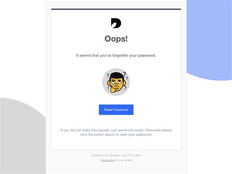 Reset Password HTML email template by Csaba Kissi on Dribbble