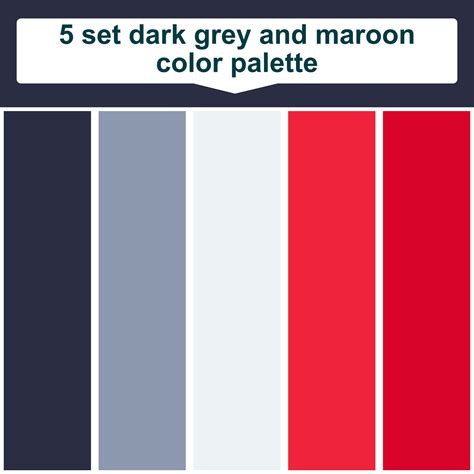 set dark grey  maroon color palette elegant maroon  dark grey