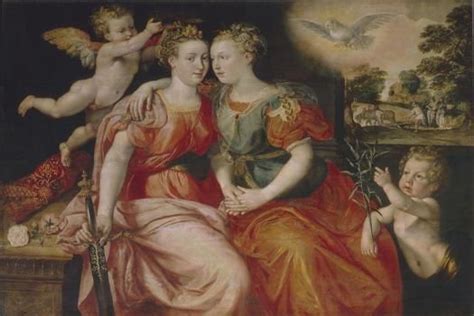 Allegory Of Peace And Justice Giclee Print Maerten De Vos