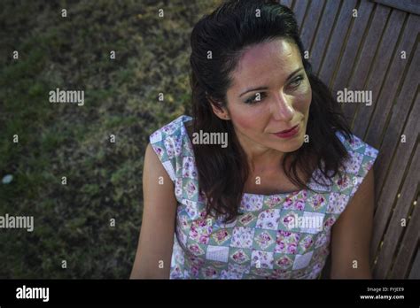 Woman Gardening Mature Girl Gardening In Her Backyard Spring Season