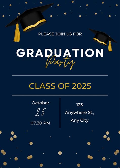 graduation party invitations templates
