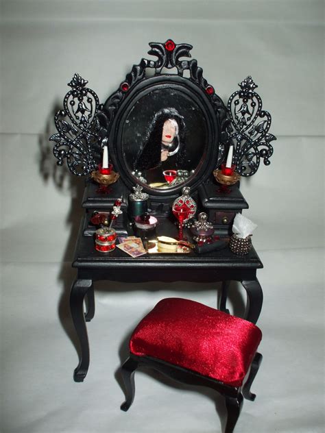 Gothic Witch Dollhouse Vanity Ooak Doll House Witch House Dollhouse