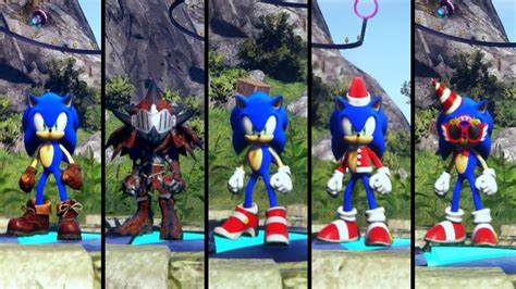 Sonic Frontiers All Outfits Youtube