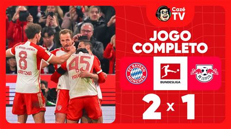 JOGO COMPLETO BAYERN DE MUNIQUE X RB LEIPZIG RODADA 23 BUNDESLIGA