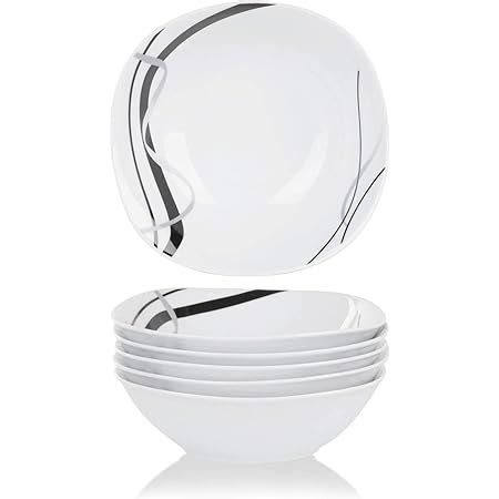 VEWEET FIONA Vajilla De Porcelana 6 Piezas Con 6 Platos De La Cena 24 7