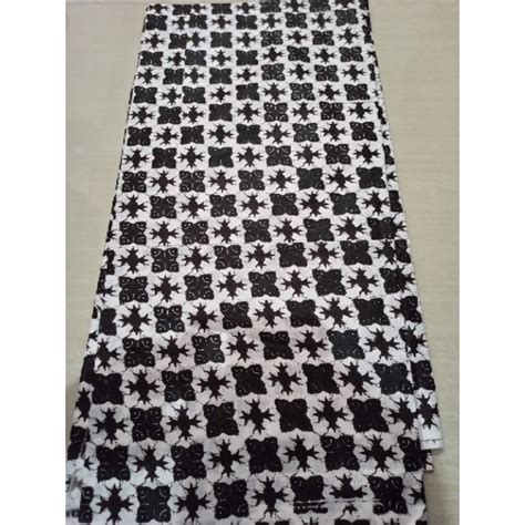 Jual Kain Batik Monokrom Batik Hitam Putih Bahan Seragam Batik HMT