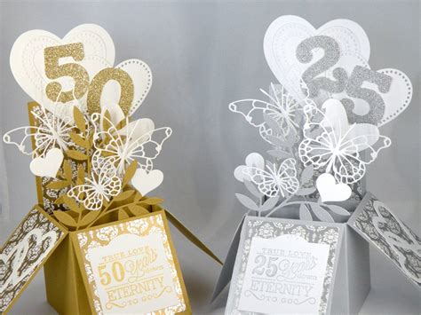 Golden Wedding Anniversary Card 50th Anniversary Cards Silver