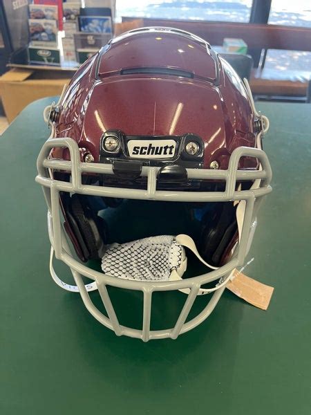 New Schutt 2022 F7 Collegiate Football Helmet Painted Metallic Maroon ...