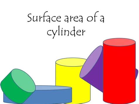 Ppt Surface Area Of A Cylinder Powerpoint Presentation Free Download