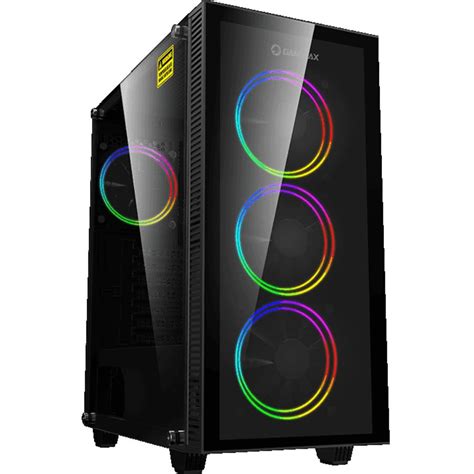 Mexx Gabinete Mid Tower Gamemax Draco Xd Argb Vidrio Templado Fan