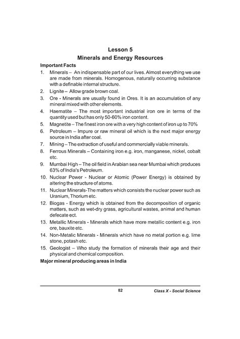 SOLUTION Minerals And Energy Resources Questions Studypool