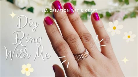 How To Make Wire Ring With Tube Beads Easy Dainty Beaded Ring Jia