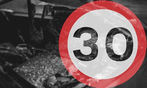 30 Miles Per Hour Speed Limit B Stock Photo Image Of Automobile