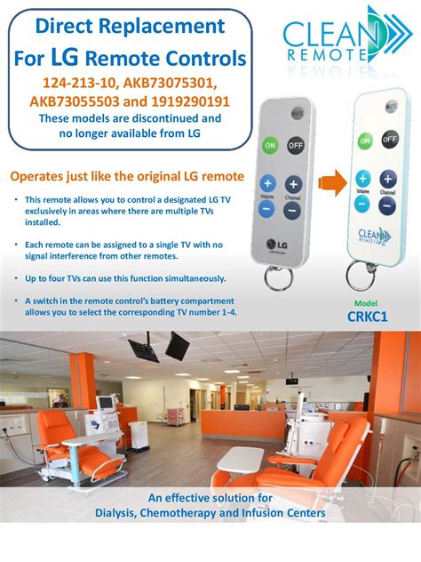 Hospital Safe TV Remote Control reduce Nosocomial infection Sanitary