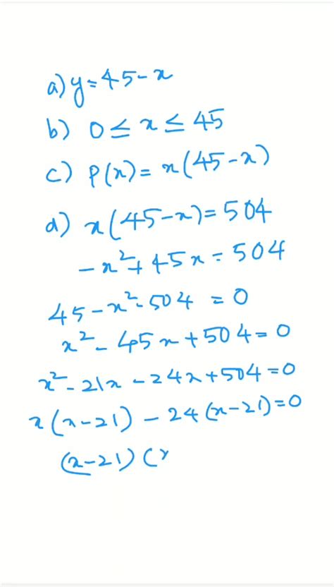 Solved Solve Each Problem Sum Of Two Numbers Suppose That X Represents