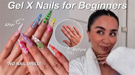 Gel X Nails Step By Step No Drill Summer Nail Inspo 🌺🌞 Youtube