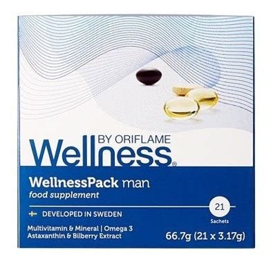 Wellness Para Hombre By Oriflame Suplemento Alimenticio Cuotas Sin