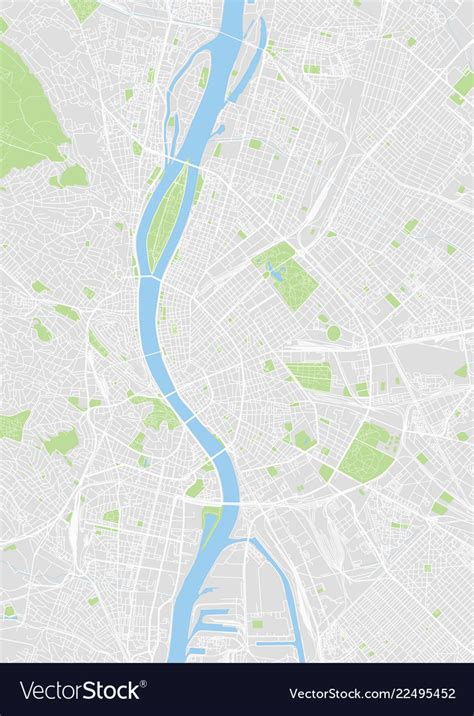 Budapest Vector Map Illustrator Vector Eps Maps Images