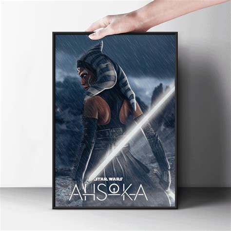 Ahsoka Poster, Star Wars, Star Wars Art, Wall Art, Kids Room, Fan Art, Digital Art, Digital ...