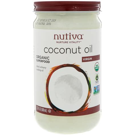 Nutiva Organic Virgin Coconut Oil Fl Oz Walmart Walmart