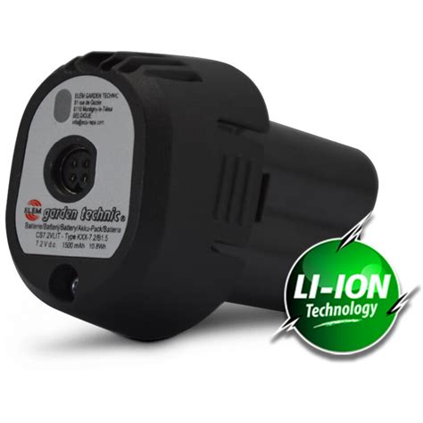 Batterie pour sécateur rechargeable 7 2v lithium Elem Garden