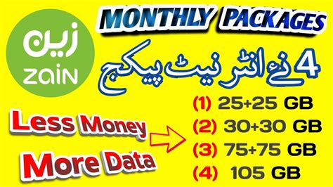 Zain Monthly Internet Package 2023 Zain Sim Internet Packages Code