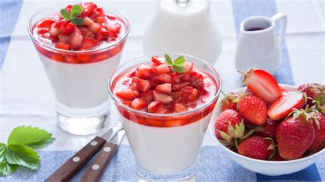 Receta De Panna Cotta De Fresas