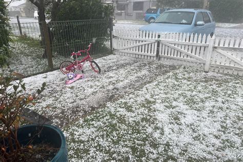 Large Hailstones Hit Newcastle As Storm Sweeps Through