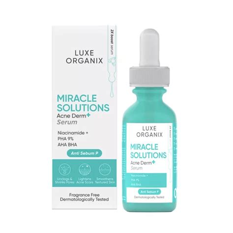 Miracle Solutions Aha Bha Acne Derm Serum 30ml Luxe Organix Australia