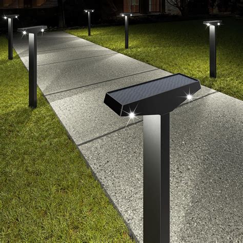 JSOT Solar Lights Outside For Garden Decor 6 Pack Modern IP65