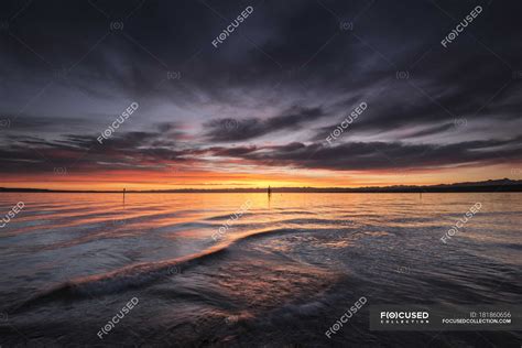 Germany, Constance, View of Lake Constance at the sunrise — scenics ...