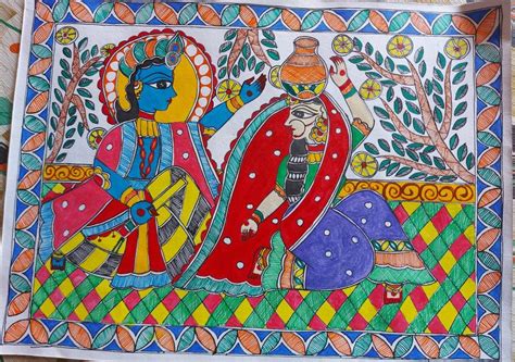 Madhubani Painting Chai Coffee Art Kaffee Art Background Kunst