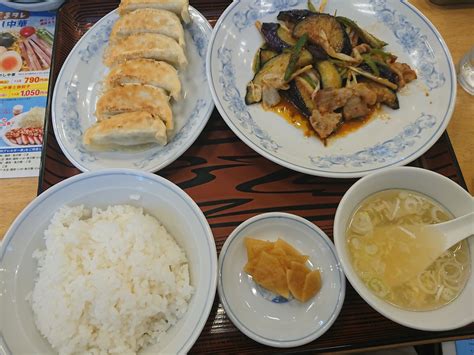 【8月限定】なすの生姜醤油炒めセット（ぎょうざの満州／中華料理チェーン） 美味しいものを食べたい！