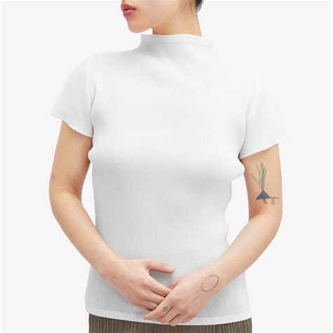 Pleats Please Issey Miyake Mist Basics Top White END US