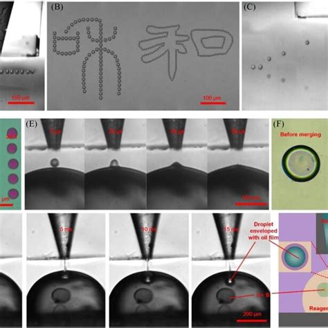 Generation And Manipulation Process Of Droplets By Civ A Droplet