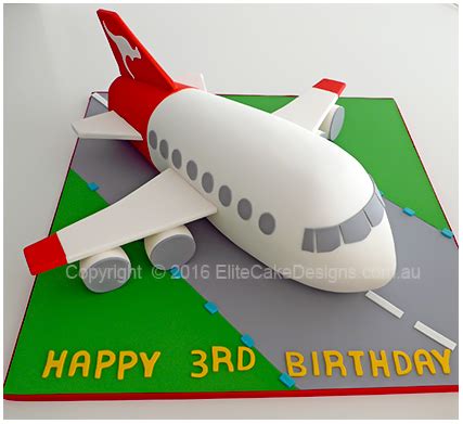 Qantas Plane Kids Birthday Cake | Aeroplane Cakes | by EliteCakeDesigns Sydney