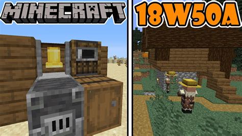 Bell Blast Furnace And Smoker Minecraft 18w50a Snapshot Youtube